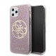 Guess GUHCN58PCUGLPI iPhone 11 Pro różowy/pink hard case 4G Circle Glitter Guess GUHCN58PCUGLPI iPhone 11 Pro różowy/pink hard case 4G Circle Glitter