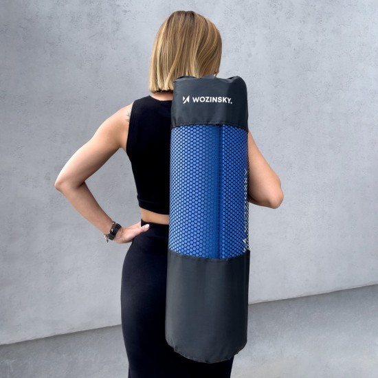 Wozinsky exercise mat 181 x 63 x 0.9 cm thick gymnastic yoga mat black Wozinsky exercise mat 181 x 63 x 0.9 cm thick gymnastic yoga mat black