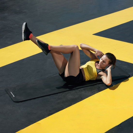 Wozinsky exercise mat 181 x 63 x 0.9 cm thick gymnastic yoga mat black Wozinsky exercise mat 181 x 63 x 0.9 cm thick gymnastic yoga mat black