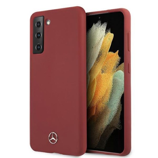 Mercedes Silicone Line Case for Samsung Galaxy S21 - Red Mercedes Silicone Line Case for Samsung Galaxy S21 - Red