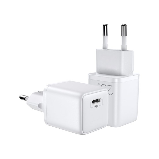 Joyroom fast wall charger USB Type C 25W 3A EU plug white (L-P251) Joyroom fast wall charger USB Type C 25W 3A EU plug white (L-P251)