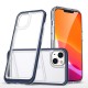 Clear 3in1 case for iPhone 14 silicone cover with frame blue Clear 3in1 case for iPhone 14 silicone cover with frame blue