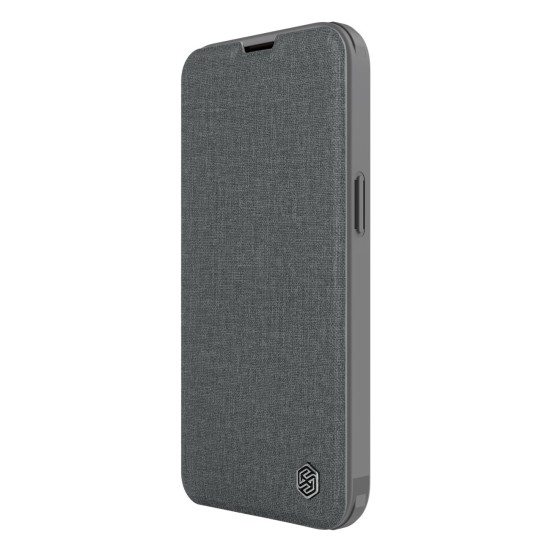 Nillkin Qin Cloth Pro Case Case for iPhone 13 Pro Max Camera Protector Holster Cover Flip Cover Gray Nillkin Qin Cloth Pro Case Case for iPhone 13 Pro Max Camera Protector Holster Cover Flip Cover Gray