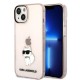 Karl Lagerfeld KLHCP14MHNCHTCP iPhone 14 Plus 6.7" pink/pink hardcase Ikonik Choupette Karl Lagerfeld KLHCP14MHNCHTCP iPhone 14 Plus 6.7" pink/pink hardcase Ikonik Choupette