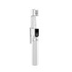 Selfie stick / telescopic pole with tripod Dudao F18W - white Selfie stick / telescopic pole with tripod Dudao F18W - white
