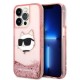 Karl Lagerfeld KLHCP14LLNCHCP iPhone 14 Pro 6.1" pink/pink hardcase Glitter Choupette Head Karl Lagerfeld KLHCP14LLNCHCP iPhone 14 Pro 6.1" pink/pink hardcase Glitter Choupette Head