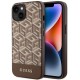 Guess GUHMP14MHGCFSEW iPhone 14 Plus 6.7" brown/brown hard case GCube Stripes MagSafe Guess GUHMP14MHGCFSEW iPhone 14 Plus 6.7" brown/brown hard case GCube Stripes MagSafe