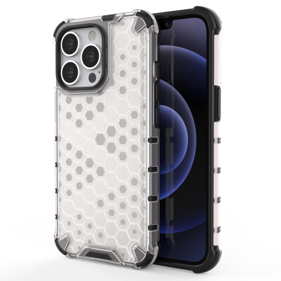 Honeycomb Case armor cover with TPU Bumper for iPhone 13 Pro transparent Honeycomb Case armor cover with TPU Bumper for iPhone 13 Pro transparent