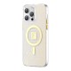 Kingxbar PQY Geek Series magnetic case for iPhone 14 Pro MagSafe gold