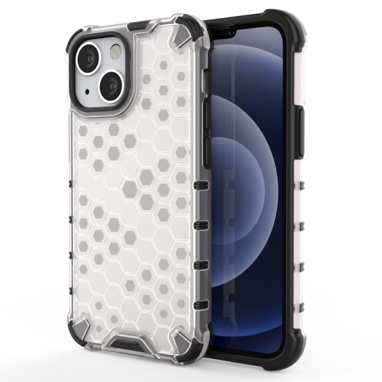 Honeycomb Case armor cover with TPU Bumper for iPhone 13 mini transparent Honeycomb Case armor cover with TPU Bumper for iPhone 13 mini transparent