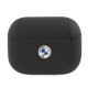BMW Genuine Leather Silver Logo AirPods Pro Case - Black BMW Genuine Leather Silver Logo AirPods Pro Case - Black