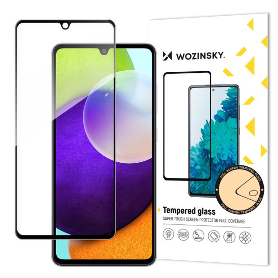 Wozinsky Super Tough Full Glue Tempered Glass Full Screen With Frame Case Friendly Samsung Galaxy A33 5G Black Wozinsky Super Tough Full Glue Tempered Glass Full Screen With Frame Case Friendly Samsung Galaxy A33 5G Black