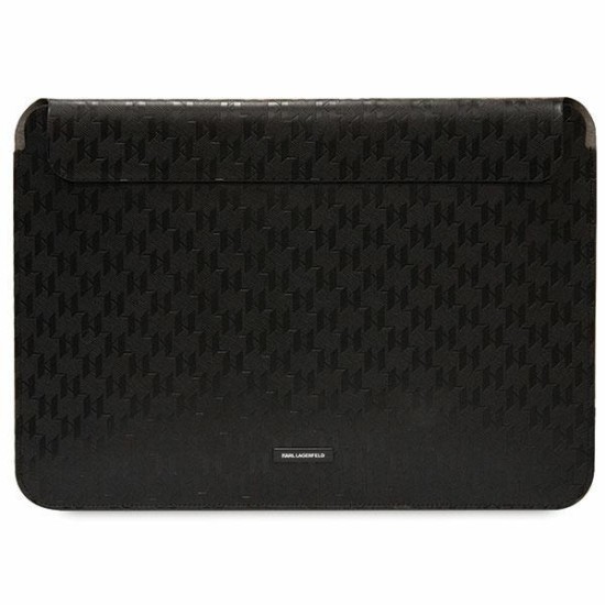 Karl Lagerfeld Saffiano Plaque case for a 14" laptop - black Karl Lagerfeld Saffiano Plaque case for a 14" laptop - black