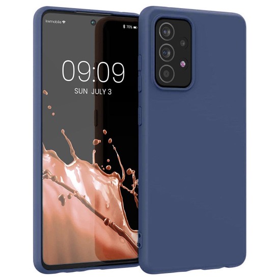 Silicone Case Soft Flexible Rubber Cover for Samsung Galaxy A22 4G blue Silicone Case Soft Flexible Rubber Cover for Samsung Galaxy A22 4G blue