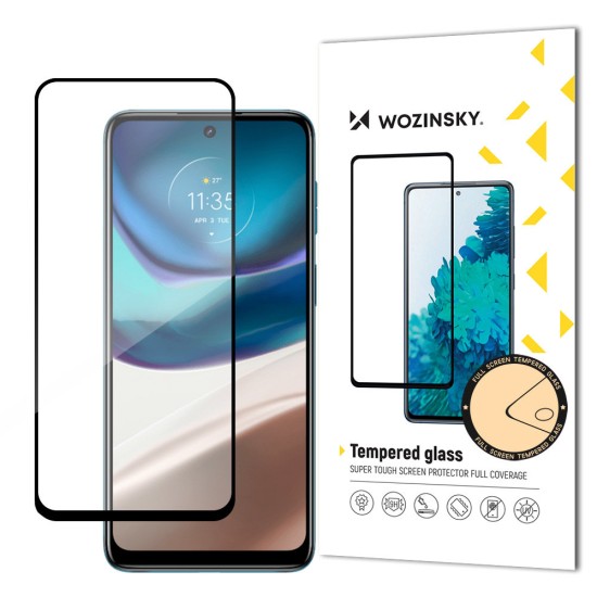 Wozinsky Super Durable Full Glue Tempered Glass Full Screen With Frame Case Friendly Motorola Moto G42 Black Wozinsky Super Durable Full Glue Tempered Glass Full Screen With Frame Case Friendly Motorola Moto G42 Black