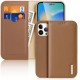 Dux Ducis Hivo Leather Flip Cover Genuine Leather Wallet for Cards and Documents iPhone 14 Pro Max Brown Dux Ducis Hivo Leather Flip Cover Genuine Leather Wallet for Cards and Documents iPhone 14 Pro Max Brown