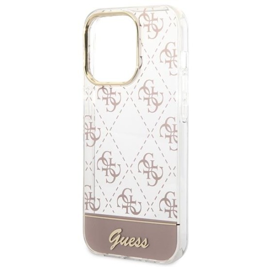 Guess GUHCP14LHG4MHP iPhone 14 Pro 6.1 "pink / pink hardcase 4G Pattern Script Guess GUHCP14LHG4MHP iPhone 14 Pro 6.1 "pink / pink hardcase 4G Pattern Script