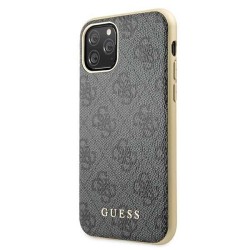 Guess GUHCN58G4GG iPhone 11 Pro szary/grey hard case 4G Collection Guess GUHCN58G4GG iPhone 11 Pro szary/grey hard case 4G Collection