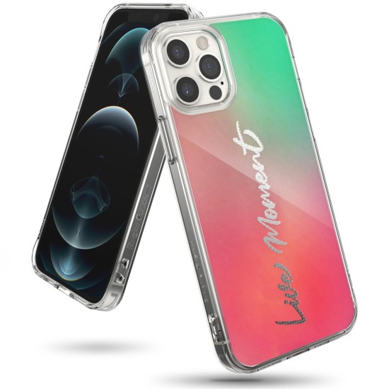 Ringke Fusion Design PC Case with TPU Bumper for iPhone 12 Pro Max pink-green (GNAP0028) Ringke Fusion Design PC Case with TPU Bumper for iPhone 12 Pro Max pink-green (GNAP0028)