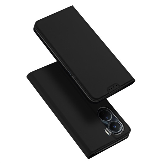 Dux Ducis Skin Pro case Vivo Y16 / Y02s wallet holster cover with flap black Dux Ducis Skin Pro case Vivo Y16 / Y02s wallet holster cover with flap black