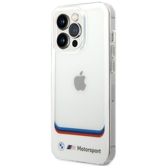 Case BMW BMHCP14X22HMCH iPhone 14 Pro Max 6.7" white/white Transparent Center