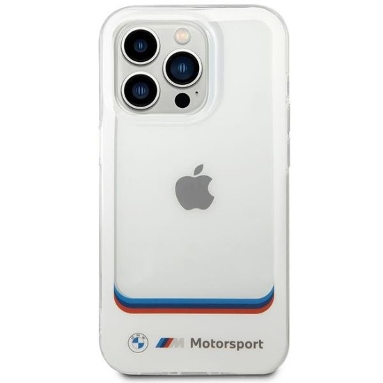 Case BMW BMHCP14X22HMCH iPhone 14 Pro Max 6.7" white/white Transparent Center