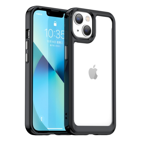Outer Space Case iPhone 14 Plus hard cover with a gel frame black Outer Space Case iPhone 14 Plus hard cover with a gel frame black