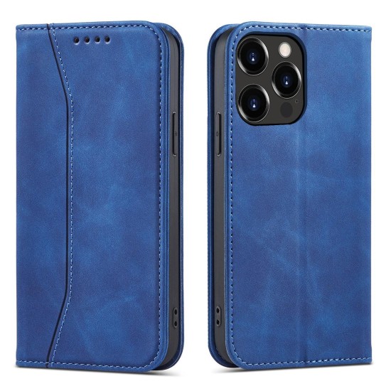 Magnet Fancy Case case for iPhone 14 flip cover wallet stand blue Magnet Fancy Case case for iPhone 14 flip cover wallet stand blue