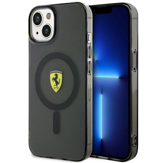 Ferrari FEHMP14SURKK iPhone 14 6.1" black/black hardcase Translucent Magsafe Ferrari FEHMP14SURKK iPhone 14 6.1" black/black hardcase Translucent Magsafe
