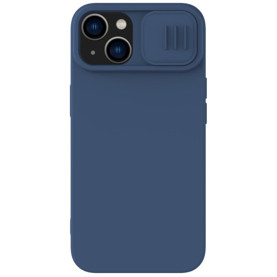 Nillkin CamShield Silky Silicone Case for iPhone 15 Plus with Camera Protector - Dark Blue Nillkin CamShield Silky Silicone Case for iPhone 15 Plus with Camera Protector - Dark Blue
