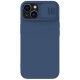Nillkin CamShield Silky Silicone Case for iPhone 15 Plus with Camera Protector - Dark Blue Nillkin CamShield Silky Silicone Case for iPhone 15 Plus with Camera Protector - Dark Blue
