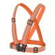 Adjustable reflective harness for a running bike - orange Adjustable reflective harness for a running bike - orange