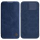 Nillkin Qin Leather Pro Case iPhone 14 Plus Camera Cover Holster Cover Flip Case Blue Nillkin Qin Leather Pro Case iPhone 14 Plus Camera Cover Holster Cover Flip Case Blue