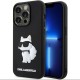 Karl Lagerfeld KLHCP14L3DRKHNK iPhone 14 Pro 6.1" black/black hardcase Rubber Choupette 3D Karl Lagerfeld KLHCP14L3DRKHNK iPhone 14 Pro 6.1" black/black hardcase Rubber Choupette 3D
