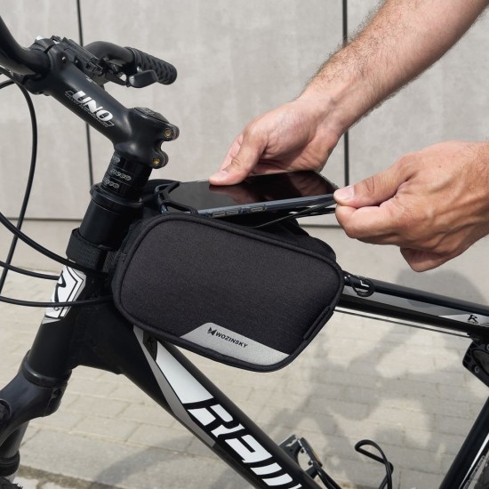 Wozinsky frame bike bag phone holder for 6.5 inch 1.5l black (WBB14BK) Wozinsky frame bike bag phone holder for 6.5 inch 1.5l black (WBB14BK)