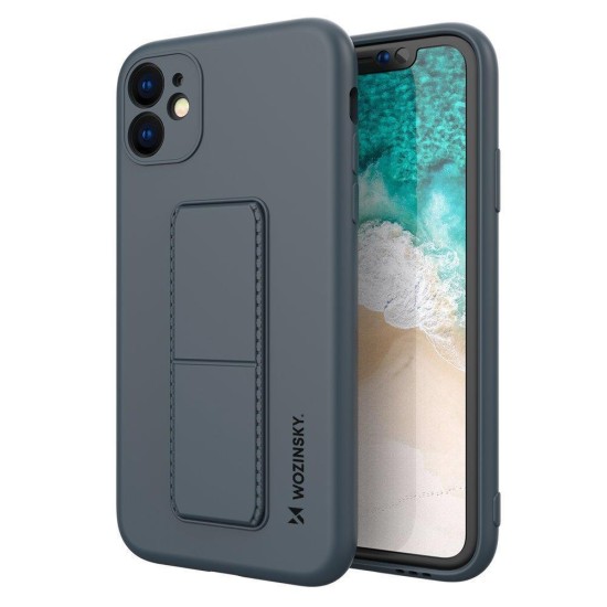 Wozinsky Kickstand Case iPhone 12 Pro Silicone Case with Stand Navy Blue Wozinsky Kickstand Case iPhone 12 Pro Silicone Case with Stand Navy Blue