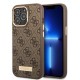 Guess GUHMP13LU4GPRW iPhone 13 Pro / 13 6.1 "brown / brown hard case 4G Logo Plate MagSafe Guess GUHMP13LU4GPRW iPhone 13 Pro / 13 6.1 "brown / brown hard case 4G Logo Plate MagSafe