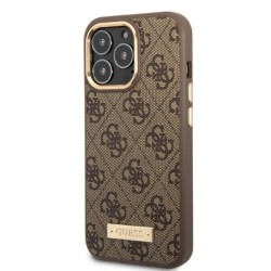 Guess GUHMP13LU4GPRW iPhone 13 Pro / 13 6.1 "brown / brown hard case 4G Logo Plate MagSafe Guess GUHMP13LU4GPRW iPhone 13 Pro / 13 6.1 "brown / brown hard case 4G Logo Plate MagSafe