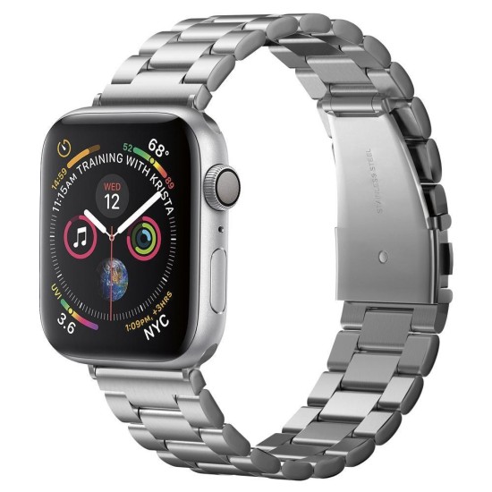 Spigen Modern Fit Band for Apple Watch 4/5/6/7/8/9/SE/Ultra (42/44/45/49 mm) - Silver Spigen Modern Fit Band for Apple Watch 4/5/6/7/8/9/SE/Ultra (42/44/45/49 mm) - Silver