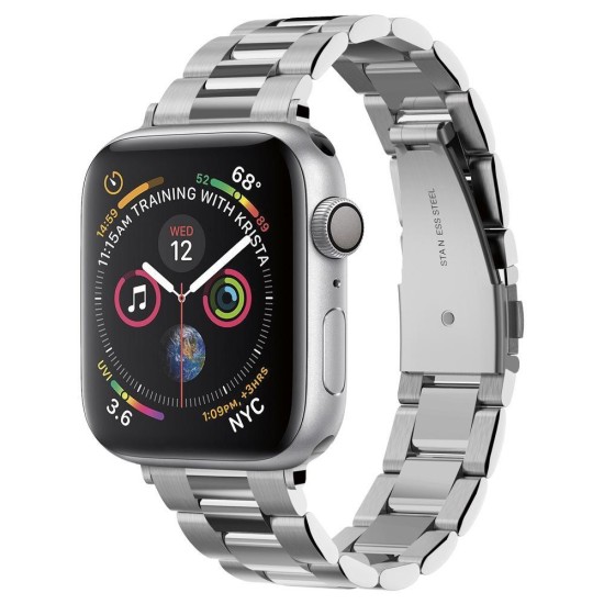 Spigen Modern Fit Band for Apple Watch 4/5/6/7/8/SE (38/40/41 mm) - Silver Spigen Modern Fit Band for Apple Watch 4/5/6/7/8/SE (38/40/41 mm) - Silver