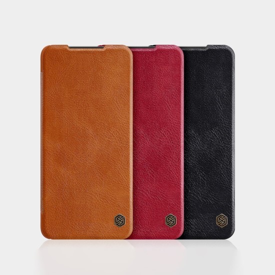 Nillkin Qin leather holster cover for Xiaomi Poco X3 NFC / Poco X3 Pro brown Nillkin Qin leather holster cover for Xiaomi Poco X3 NFC / Poco X3 Pro brown