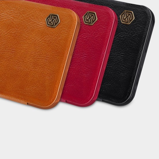 Nillkin Qin leather holster cover for Xiaomi Poco X3 NFC / Poco X3 Pro brown Nillkin Qin leather holster cover for Xiaomi Poco X3 NFC / Poco X3 Pro brown