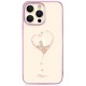 Silicone case with Swarovski crystals Kingxbar Wish Series for iPhone 14 Plus - pink Silicone case with Swarovski crystals Kingxbar Wish Series for iPhone 14 Plus - pink