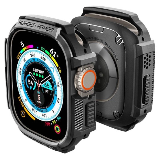 Spigen Rugged Armor Case for Apple Watch Ultra (49mm) - Matte Black Spigen Rugged Armor Case for Apple Watch Ultra (49mm) - Matte Black