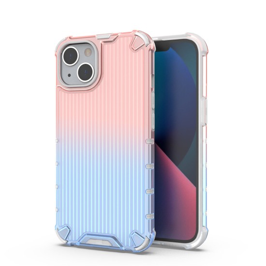 Ombre Protect Case for iPhone 14 Plus armored cover pink and blue Ombre Protect Case for iPhone 14 Plus armored cover pink and blue