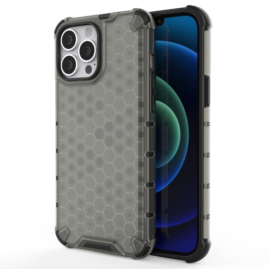 Honeycomb Case armor cover with TPU Bumper for iPhone 13 Pro Max black Honeycomb Case armor cover with TPU Bumper for iPhone 13 Pro Max black