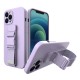 Rope case Gel case with a chain lanyard bag lanyard iPhone 12 Pro Max purple Rope case Gel case with a chain lanyard bag lanyard iPhone 12 Pro Max purple