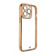 Fashion Case Case for Samsung Galaxy A12 5G Gold Frame Gel Cover Gold Fashion Case Case for Samsung Galaxy A12 5G Gold Frame Gel Cover Gold