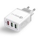 Wozinsky fast wall charger adapter Quick Charge QC 3.0 3x USB 30W white (WWC-01) Wozinsky fast wall charger adapter Quick Charge QC 3.0 3x USB 30W white (WWC-01)