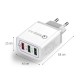 Wozinsky fast wall charger adapter Quick Charge QC 3.0 3x USB 30W white (WWC-01) Wozinsky fast wall charger adapter Quick Charge QC 3.0 3x USB 30W white (WWC-01)